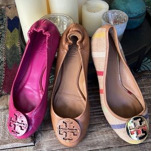 Tory Burch Bundle of Three Flats